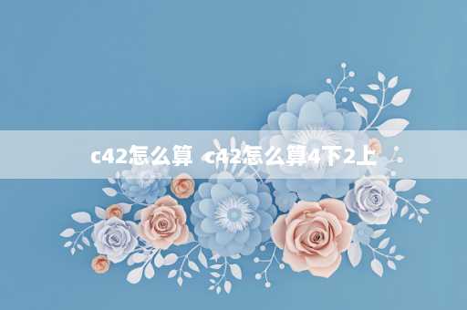 c42怎么算  c42怎么算4下2上