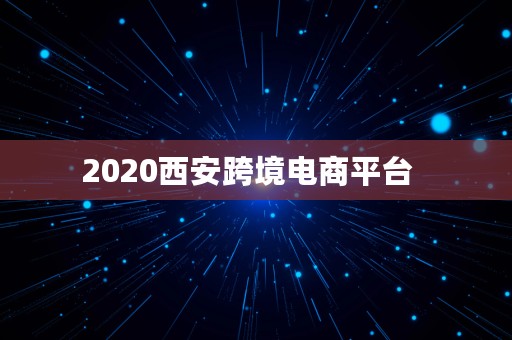 2020西安跨境电商平台  