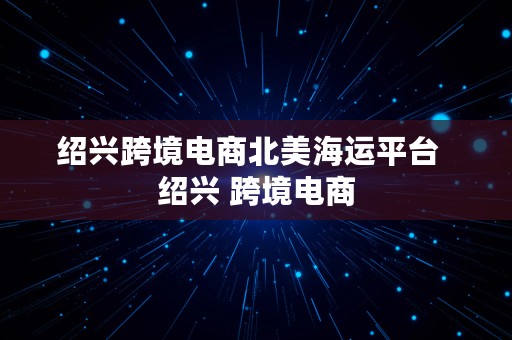 绍兴跨境电商北美海运平台  绍兴 跨境电商