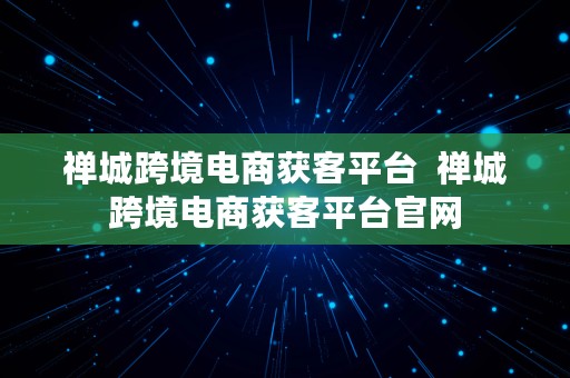 禅城跨境电商获客平台  禅城跨境电商获客平台官网